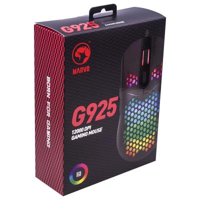 Мышь проводная Marvo G925 Gaming Mouse с подсветкой RGB