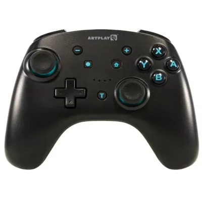 Геймпад беспроводной Artplays NS65 (Nintendo Switch/PC) черно-бирюзовый