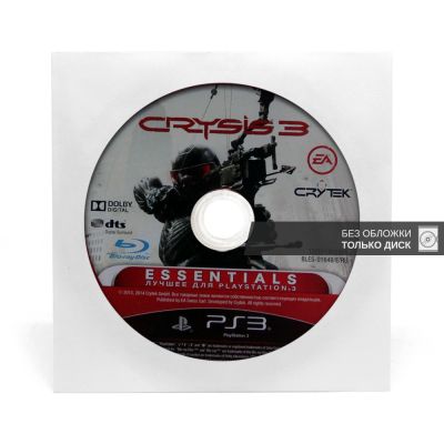 Crysis 3 Essentials (PS3, б/у, рус, без обложки)