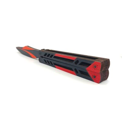 Деревянный нож Бабочка Черная вдова Mod.2 EcoToys