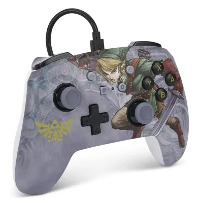 Геймпад проводной PowerA Enhanced The Legend of Zelda Wired для Nintendo Switch (Grey)