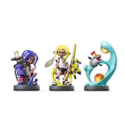 Набор из 3-х фигурок Nintendo Amiibo Octoling, Inkling, Smallfry (Splatoon 3 коллекция)