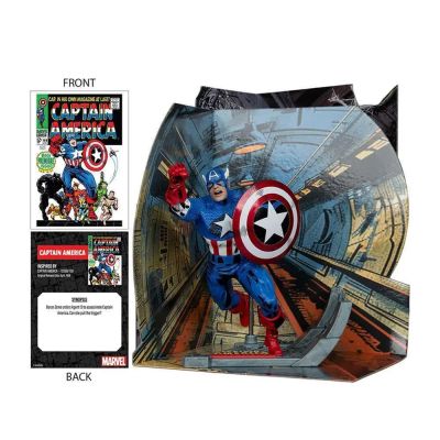Фигурка Marvel Марвел Капитан Америка 1:10 Серия Обложки Комиксов (Captain America #100) 12см 147773