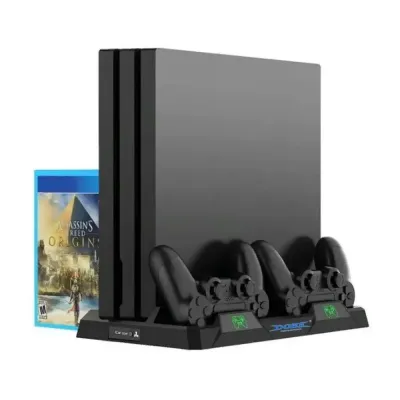 Многофункциональный стенд DOBE для PS4/Slim/PRO с индикаторами и функцией охлаждения (TP4-18119)