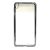 Чехол силиконовый для Sony Xperia E5 (прозрачный с хром рамкой)