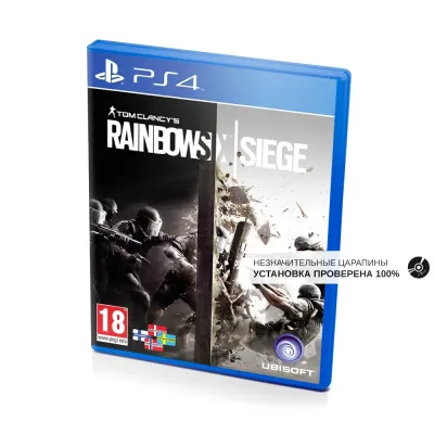 Tom Clancys Rainbow Six Осада (PS4/PS5, б/у, рус., незнач.царап., устанавливается на 100%)