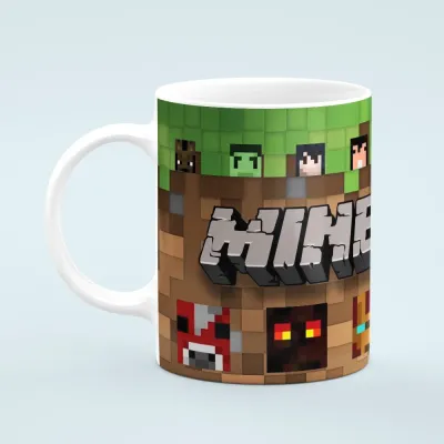 Кружка с принтом Minecraft 1-10