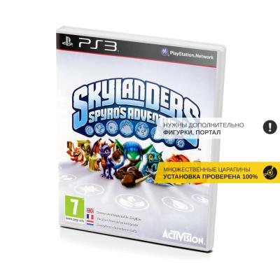 Skylanders Spyros Adventure Игровой диск (PS3, б/у, рус., множ. царап., устанавливается на 100%)