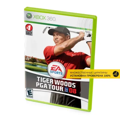 Tiger Woods PGA Tour 08 (Xbox 360, б/у, множ.царап., устанавливается на 100%)