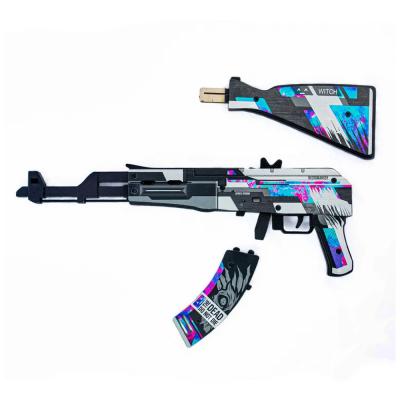 Деревянный автомат Калашникова АК-47 Никромансер (резинкострел) Mod.2 EcoToys