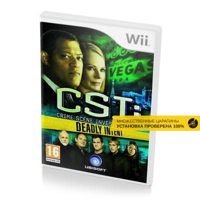 CSI Crime Scene Investigation Deadly Intent (Wii, б/у, множ.царап., уст. на 100%) (регион PAL)