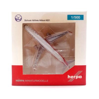 Модель самолета Herpa Wings 524964 Sichuan Airlines Airbus A321 B-9967 1:500