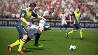 FIFA 14 (Обложка с Месси) (Xbox 360, б/у, рус., множ.царап., устанавливается на 100%)