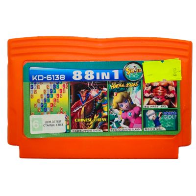 Картридж 8-bit 62 в 1 WAESTLING|GOLF|ADVENTURE ISLAND|CHINESE CHESE... (KD-6138)