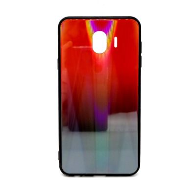 Чехол для Samsung Galaxy J4 накладка градиент Premium Case By INOI (черно-красный)