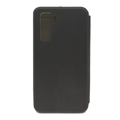 Чехол для Huawei Honor 30S книжка с магнитом/кожа/визитница (черный)