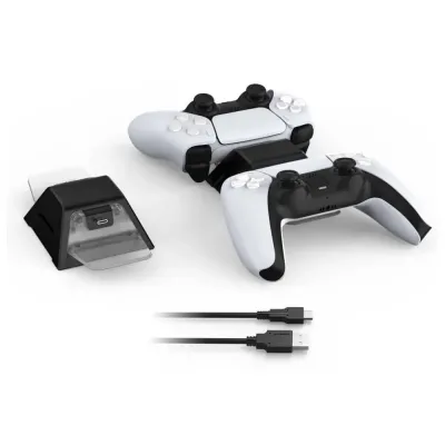 Зарядная станция для 2-х геймпадов Playstation DualSense DOBE (TP5-0528) (PS5) Black