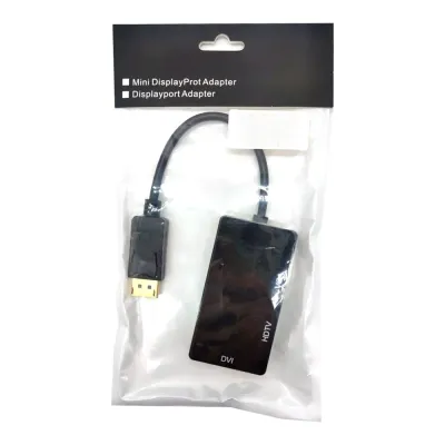 Переходник конвертер DisplayPort (m) - HDMI/DVI/VGA 4K 30HZ HD809