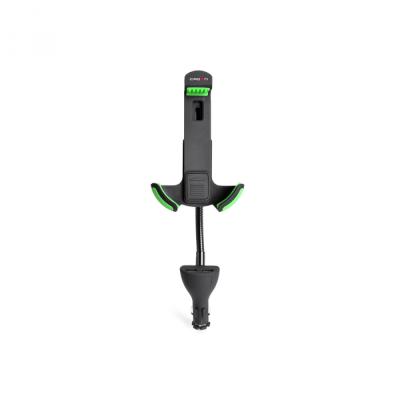 Автомобильный держатель для смартфона с двумя USB CROWN CMDC-IP5-032 Black