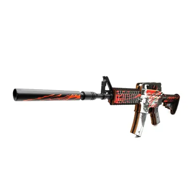 Деревянный автомат M4A1-S Самурай (резинкострел) Mod.2 EcoToys