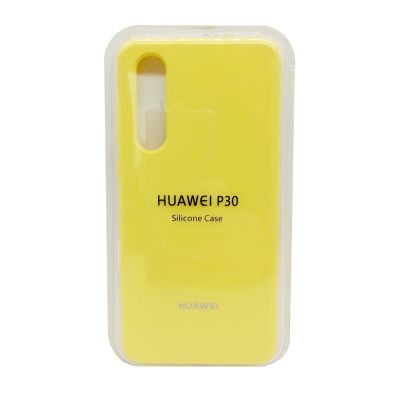 Чехол для Huawei P30 Lite накладка/силикон Silicon Case (желтый)