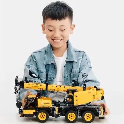 Конструктор Onebot OBGCD56AIQI Engineering Crane Truck (Yellow) CN