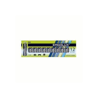 Батарейка Ergolux Alkaline LR6 BP-12 AA (12 батареек в упаковке)