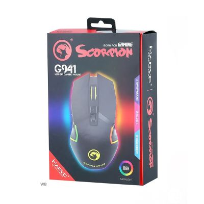 Мышь проводная Marvo G941 Gaming Mouse с подсветкой RGB