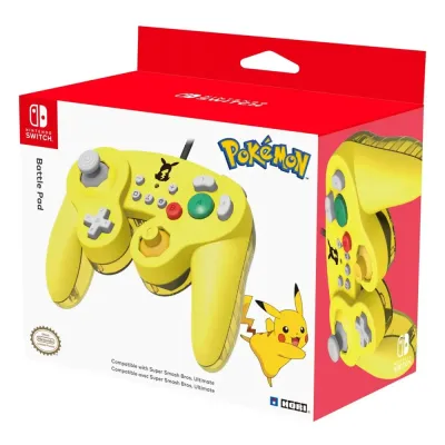Геймпад проводной Nintendo Switch Hori Battle Pad (Pikachu) для Nintendo Switch (NSW-109U)