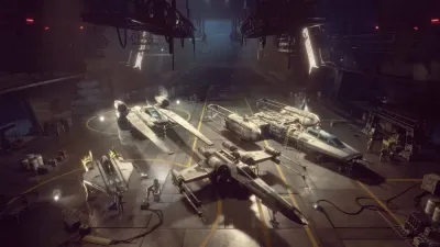 Star Wars Squadrons (PS4/PS5, б/у, рус., поддерживает VR) русская обложка