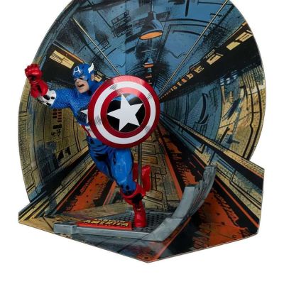 Фигурка Marvel Марвел Капитан Америка 1:10 Серия Обложки Комиксов (Captain America #100) 12см 147773