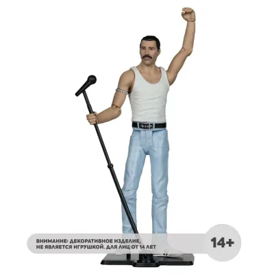 Фигурка McFarlane Фредди Меркьюри QUEEN Rock&Roll Music Maniacs 15см