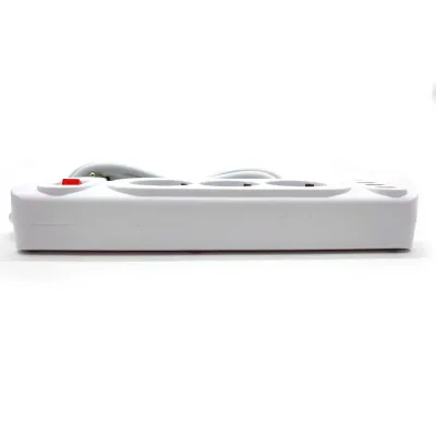 Сетевой фильтр A2 3 розетки с 3 USB и Type-C- WHITE 2M W05