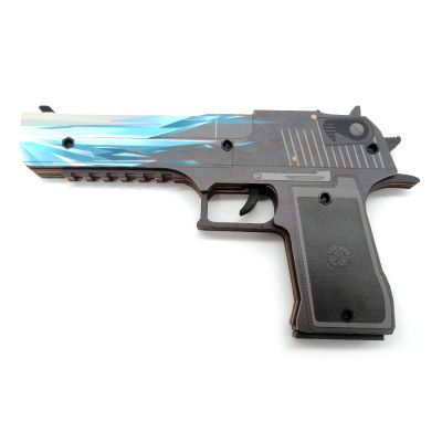 Деревянный пистолет Дезерт Игл Драгон Гласс (резинкострел) Мод.2 EcoToys