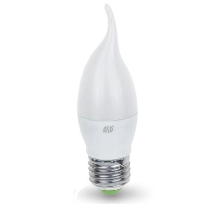 Лампа светодиодная ASD LED-СВЕЧА НА ВЕТРУ-standard 7.5Вт 230В Е27 4000К 675Лм