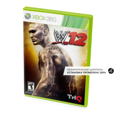 WWE 12 (Xbox 360, б/у, незнач.царап., устанавливается на 100%)