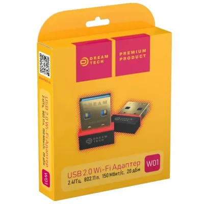 Адаптер WI-FI DREAM W01 (150MB/S) (черный)