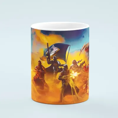 Кружка с принтом Helldivers 2 Amazingame