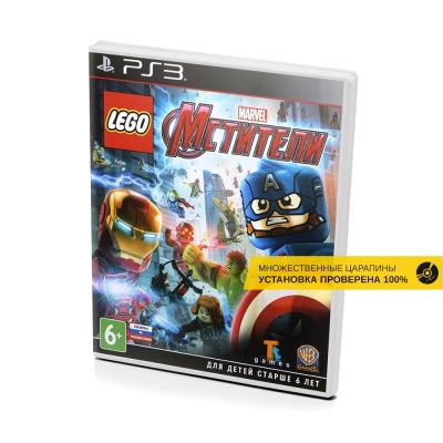 LEGO Marvel Мстители (PS3, б/у, рус., множ.царап., устанавливается на 100%)