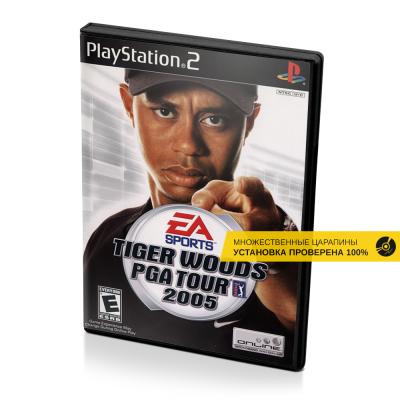 Tiger Woods PGA Tour 2005 (PS2, б/у, множ.царап., устанавливается на 100%)