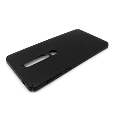 Чехол пластиковый Soft-Touch для Nokia 6 2018 (черный)