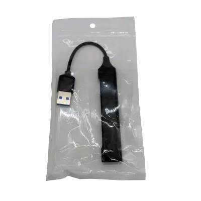 Разветвитель USB (Hub) QC07, 4 порта USB 2.0 (черный)