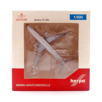 Модель самолета Herpa Wings 527453 Royal Air Maroc Boeing 737-800 CN-RGE 1:500