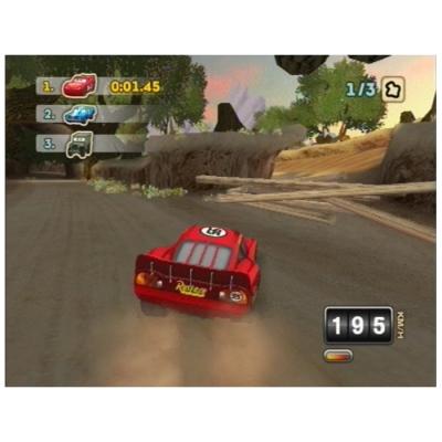 Cars Mater-National Championhip (Wii, б/у, множ.царап., уст. на 100%) (регион PAL)