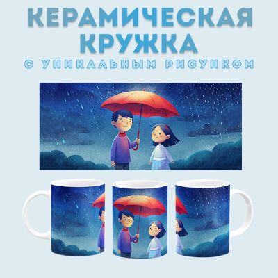 Кружка с принтом Мальчик и Девочка Amazingame