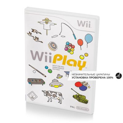 Wii Play (Wii, б/у, незнач.царап., устанавливается на 100%) (регион PAL)