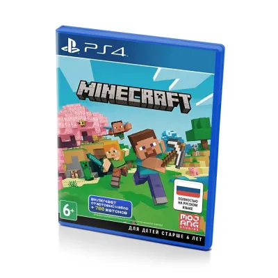 Minecraft, включает стартовый набор +700 жетонов (PS4/PS5, рус., витринный образец) русская обложка