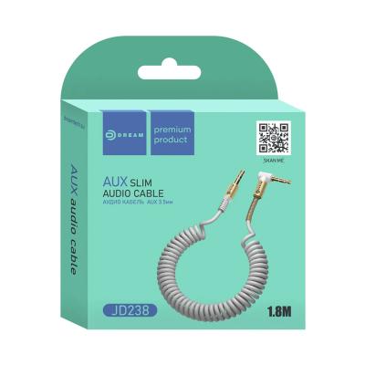 Кабель AUX DREAM JD238 1.8м (белый)