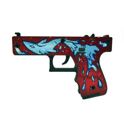 Деревянный пистолет Глок 18 Дух Воды (резинкострел) Mod.2 EcoToys (OEM)
