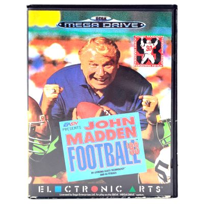 Картридж Genesis John Madden Football 93 (б/у) в боксе с инструкцией